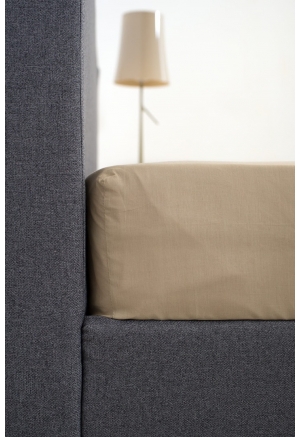 Cearceaf elastic bumbac - Sentoni Beige
